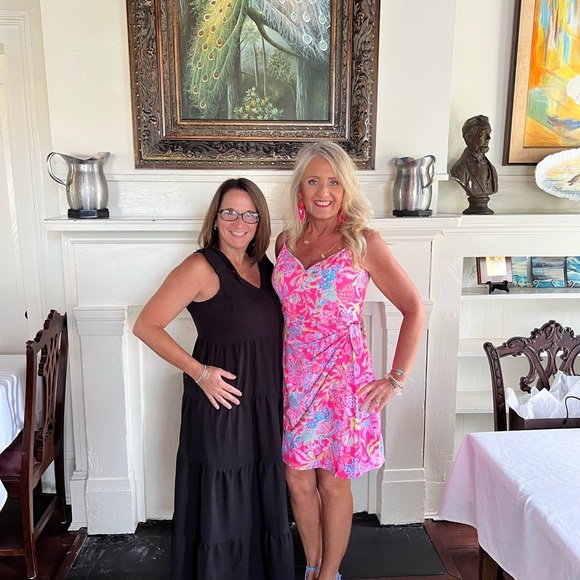 Lily Pulitzer Floral Faux Wrap Sundress Size 6 - Picture 2 of 9